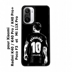 Coque noire pour Xiaomi Mi 11X Pro Lionel Messi FC Barcelone Foot
