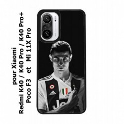Coque noire pour Xiaomi Mi 11X Pro Cristiano Ronaldo Club Foot Turin