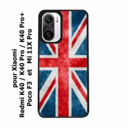 Coque noire pour Xiaomi Redmi K40 Drapeau Royaume uni - United Kingdom Flag