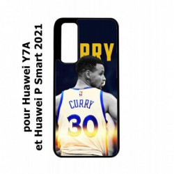 Coque noire pour Huawei P Smart 2021 Stephen Curry Golden State Warriors Basket 30