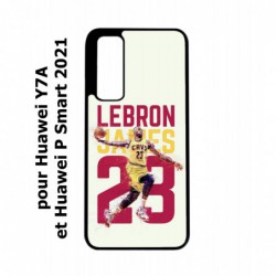 Coque noire pour Huawei P Smart 2021 star Basket Lebron James Cavaliers de Cleveland 23