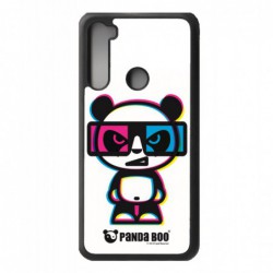 Coque noire pour Xiaomi Redmi 9 Power PANDA BOO© 3D - lunettes - coque humour