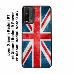 Coque noire pour Xiaomi Redmi 9 Power Drapeau Royaume uni - United Kingdom Flag