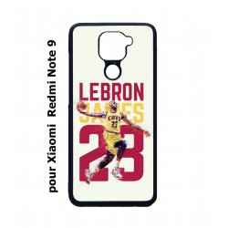 Coque noire pour Xiaomi Redmi Note 9 star Basket Lebron James Cavaliers de Cleveland 23