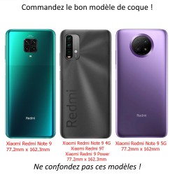 Coque pour Xiaomi Redmi Note 9 Logo Normandie - Écusson Normandie - 2 léopards - coque noire TPU souple (Redmi Note 9)