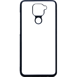 Coque pour Xiaomi Redmi Note 9 motif géométrique pattern noir et blanc - ronds et carrés - coque noire TPU souple