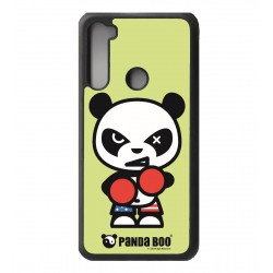 Coque noire pour Xiaomi Redmi Note 9 PANDA BOO© Boxeur - coque humour