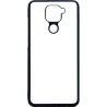 Coque pour Xiaomi Redmi Note 9 logo Stars Wars fond gris - légende Star Wars - coque noire TPU souple (Redmi Note 9)