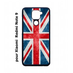 Coque noire pour Xiaomi Redmi Note 9 Drapeau Royaume uni - United Kingdom Flag