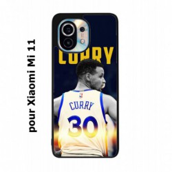 Coque noire pour Xiaomi Mi 11 Stephen Curry Golden State Warriors Basket 30