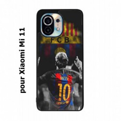 Coque noire pour Xiaomi Mi 11 Lionel Messi 10 FC Barcelone Foot