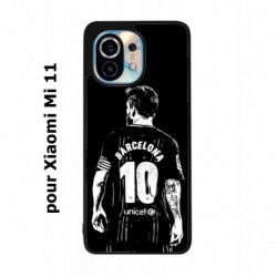Coque noire pour Xiaomi Mi 11 Lionel Messi FC Barcelone Foot