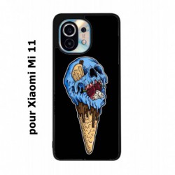 Coque noire pour Xiaomi Mi 11 Ice Skull - Crâne Glace - Cône Crâne - skull art