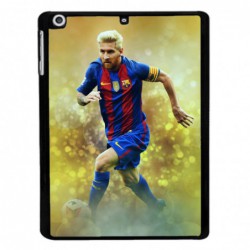 Coque noire pour Samsung Tab 2 P3100 Lionel Messi FC Barcelone Foot fond jaune