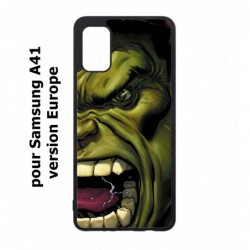 Coque noire pour Samsung Galaxy A41 Monstre Vert Hulk Hurlant