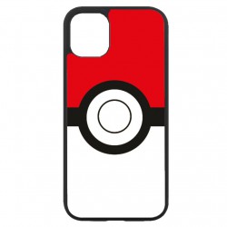 Coque noire pour Iphone 12 et 12 PRO Pokémon Go Pokeball