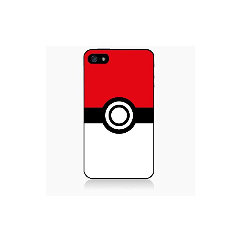 Coque noire pour IPHONE 5/5S et IPHONE SE.2016 Pokémon Go Pokeball