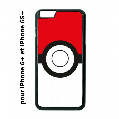 Coque noire pour IPHONE 6 PLUS/6S PLUS Pokémon Go Pokeball