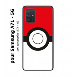 Coque noire pour Samsung Galaxy A71 - 5G Pokémon Go Pokeball
