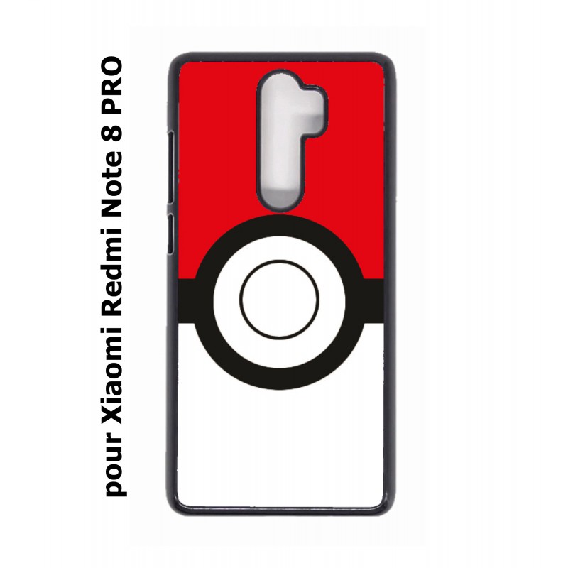 Coque noire pour Xiaomi Redmi Note 8 PRO Pokémon Go Pokeball