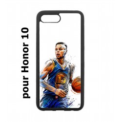 Coque noire pour Honor 10 Stephen Curry Golden State Warriors dribble Basket