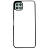 Coque pour Samsung Galaxy A22 - 5G motif géométrique pattern noir et blanc - ronds et carrés - coque noire TPU souple