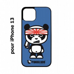 Coque noire pour iPhone 13 PANDA BOO© Banzaï Samouraï japonais - coque humour