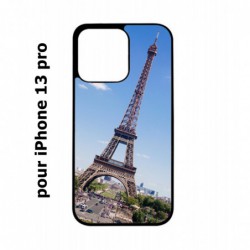 Coque noire pour iPhone 13 Pro Tour Eiffel Paris France