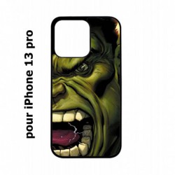 Coque noire pour iPhone 13 Pro Monstre Vert Hulk Hurlant