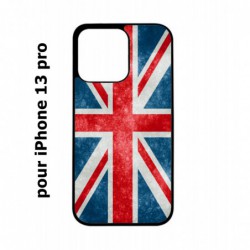 Coque noire pour iPhone 13 Pro Drapeau Royaume uni - United Kingdom Flag