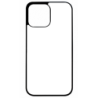 Coque pour Iphone 13 PRO MAX motif géométrique pattern noir et blanc - ronds blancs - coque noire TPU souple (13 PRO MAX)