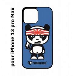Coque noire pour Iphone 13 PRO MAX PANDA BOO© Banzaï Samouraï japonais - coque humour