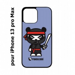 Coque noire pour Iphone 13 PRO MAX PANDA BOO© Ninja Boo noir - coque humour