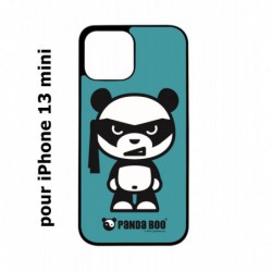 Coque noire pour iPhone 13 mini PANDA BOO© bandeau kamikaze banzaï - coque humour