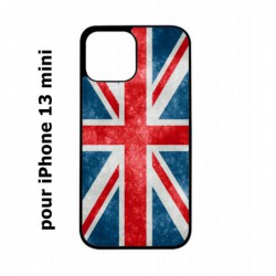 Coque noire pour iPhone 13 mini Drapeau Royaume uni - United Kingdom Flag