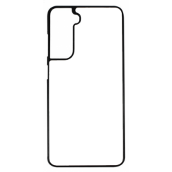 Coque pour Samsung S21 FE motif géométrique pattern noir et blanc - ronds noirs sur fond blanc - coque noire TPU souple