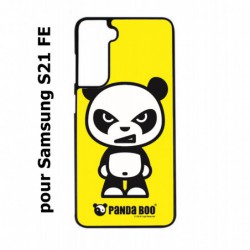 Coque noire pour Samsung S21 FE PANDA BOO© l'original - coque humour