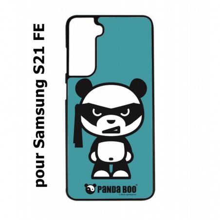 Coque noire pour Samsung S21 FE PANDA BOO© bandeau kamikaze banzaï - coque humour