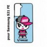 Coque noire pour Samsung S21 FE PANDA BOO© Miss Panda SWAG - coque humour