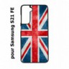 Coque noire pour Samsung S21 FE Drapeau Royaume uni - United Kingdom Flag