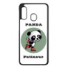 Coque noire pour Samsung Galaxy S10 5G Panda patineur patineuse - sport patinage