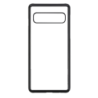 Coque pour Samsung Galaxy S10 5G motif géométrique pattern noir et blanc - ronds noirs - coque noire TPU souple
