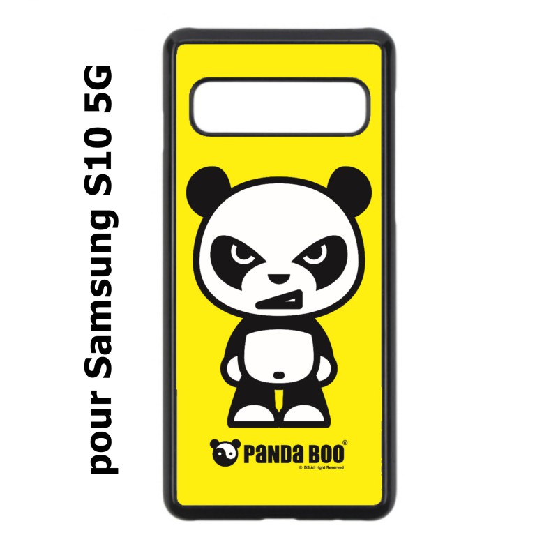Coque noire pour Samsung Galaxy S10 5G PANDA BOO© l'original - coque humour