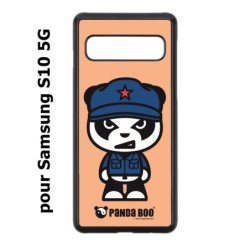 Coque noire pour Samsung Galaxy S10 5G PANDA BOO© Mao Panda communiste - coque humour