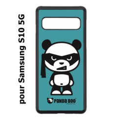 Coque noire pour Samsung Galaxy S10 5G PANDA BOO© bandeau kamikaze banzaï - coque humour