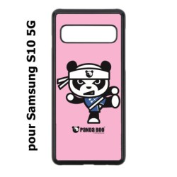 Coque noire pour Samsung Galaxy S10 5G PANDA BOO© Ninja Kung Fu Samouraï - coque humour