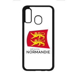 Coque noire pour Samsung Galaxy S10 lite Logo Normandie - Écusson Normandie - 2 léopards