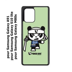 Coque noire pour Samsung Galaxy M80s PANDA BOO© Ninja Boo - coque humour