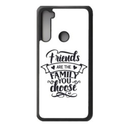 Coque noire pour Xiaomi Redmi 10 Friends are the family you choose - citation amis famille