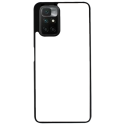 Coque pour Xiaomi Redmi 10 motif géométrique pattern noir et blanc - ronds noirs - coque noire TPU souple (Redmi 10)
